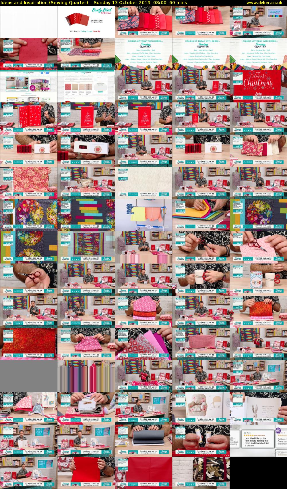 Ideas and Inspiration (Sewing Quarter) Sunday 13 October 2019 08:00 - 09:00