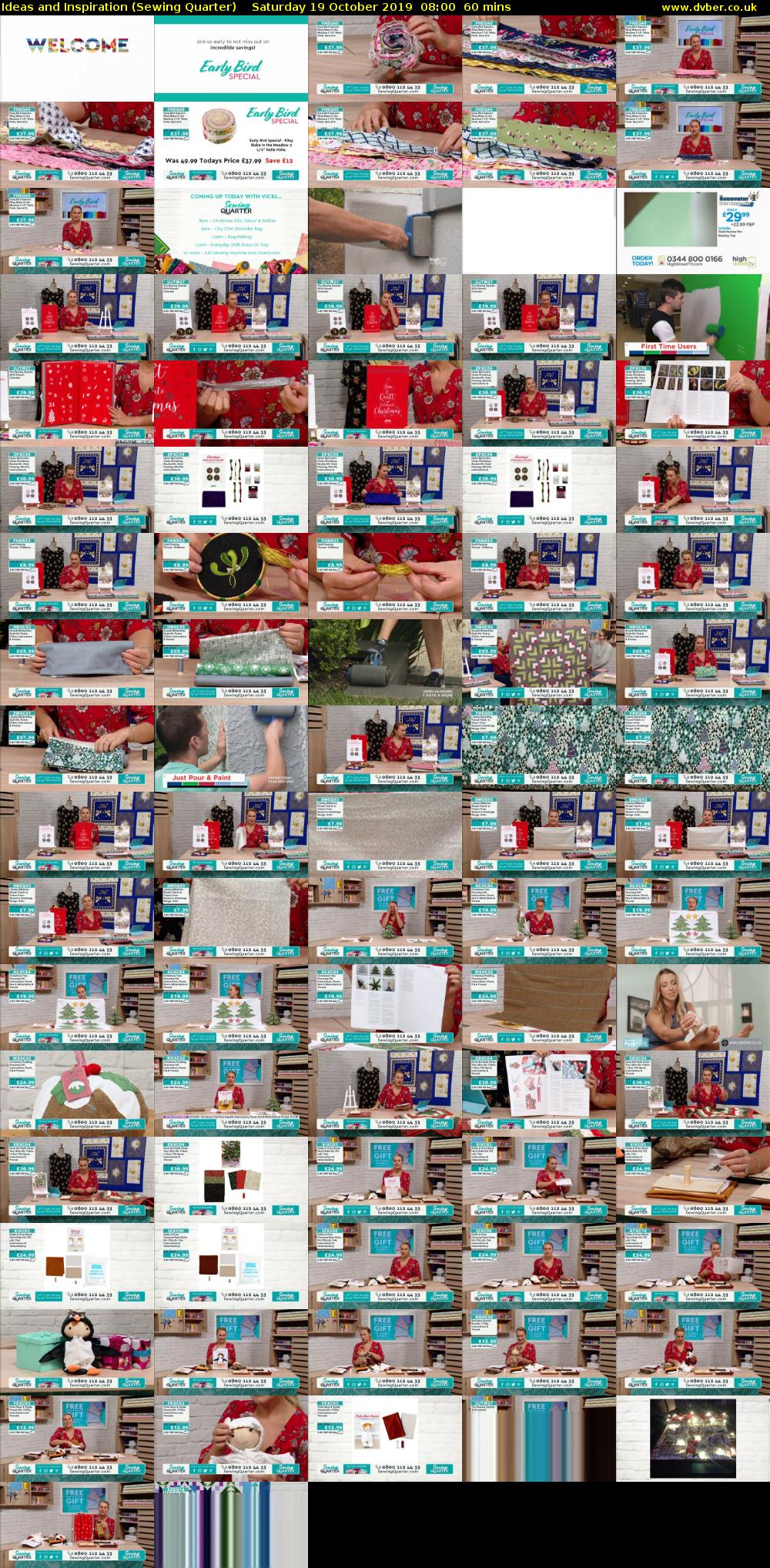 Ideas and Inspiration (Sewing Quarter) Saturday 19 October 2019 08:00 - 09:00