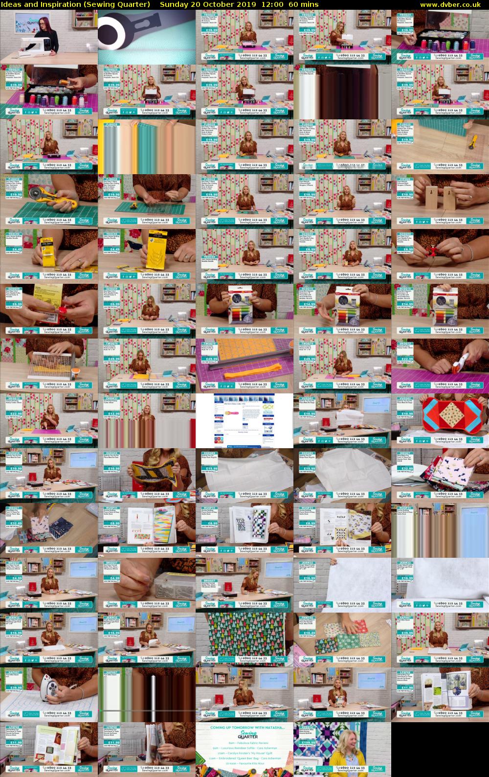 Ideas and Inspiration (Sewing Quarter) Sunday 20 October 2019 12:00 - 13:00