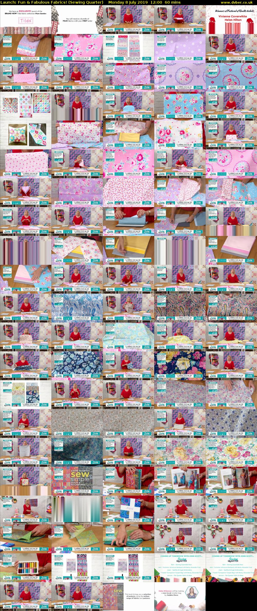 Launch: Fun & Fabulous Fabrics! (Sewing Quarter) Monday 8 July 2019 12:00 - 13:00