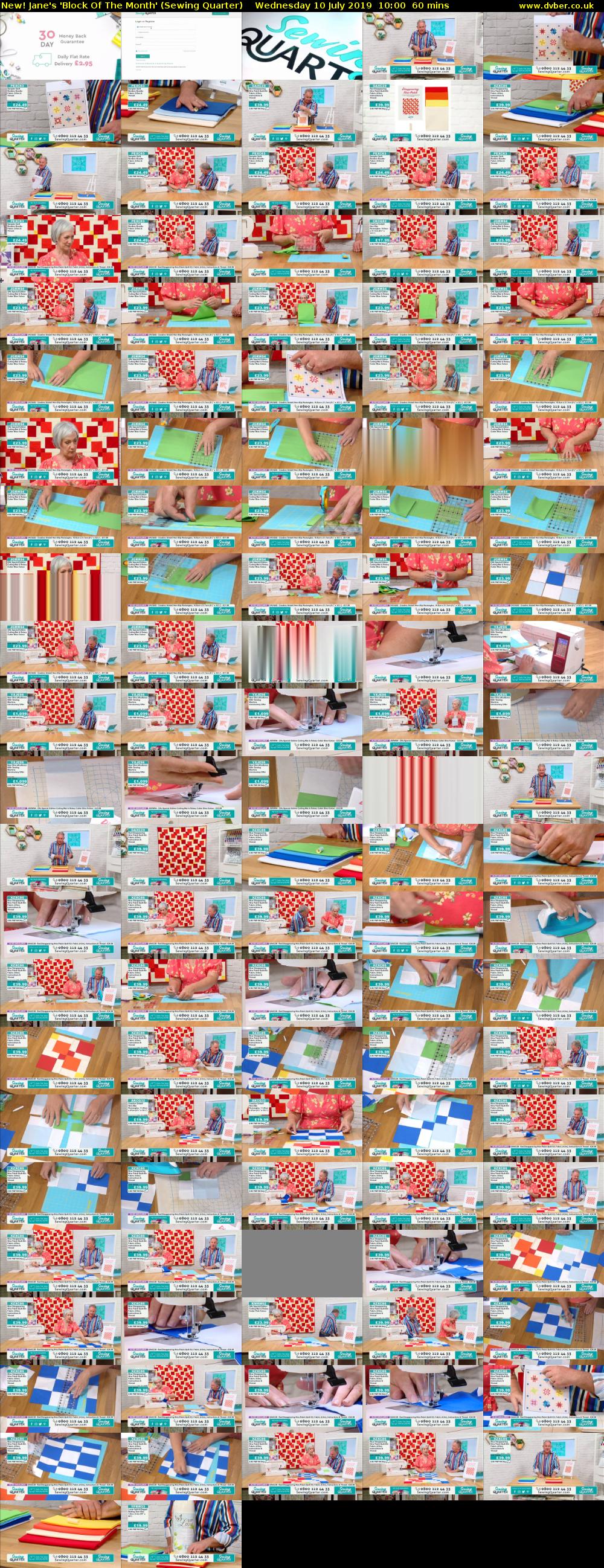 New! Jane's 'Block Of The Month' (Sewing Quarter) Wednesday 10 July 2019 10:00 - 11:00