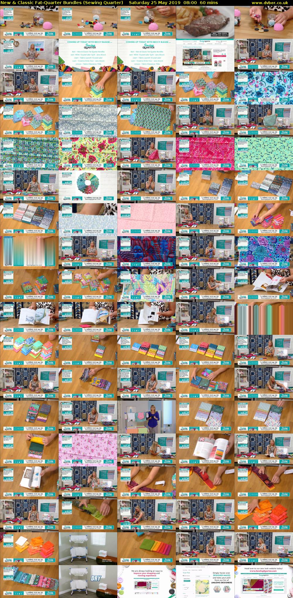New & Classic Fat-Quarter Bundles (Sewing Quarter) Saturday 25 May 2019 08:00 - 09:00