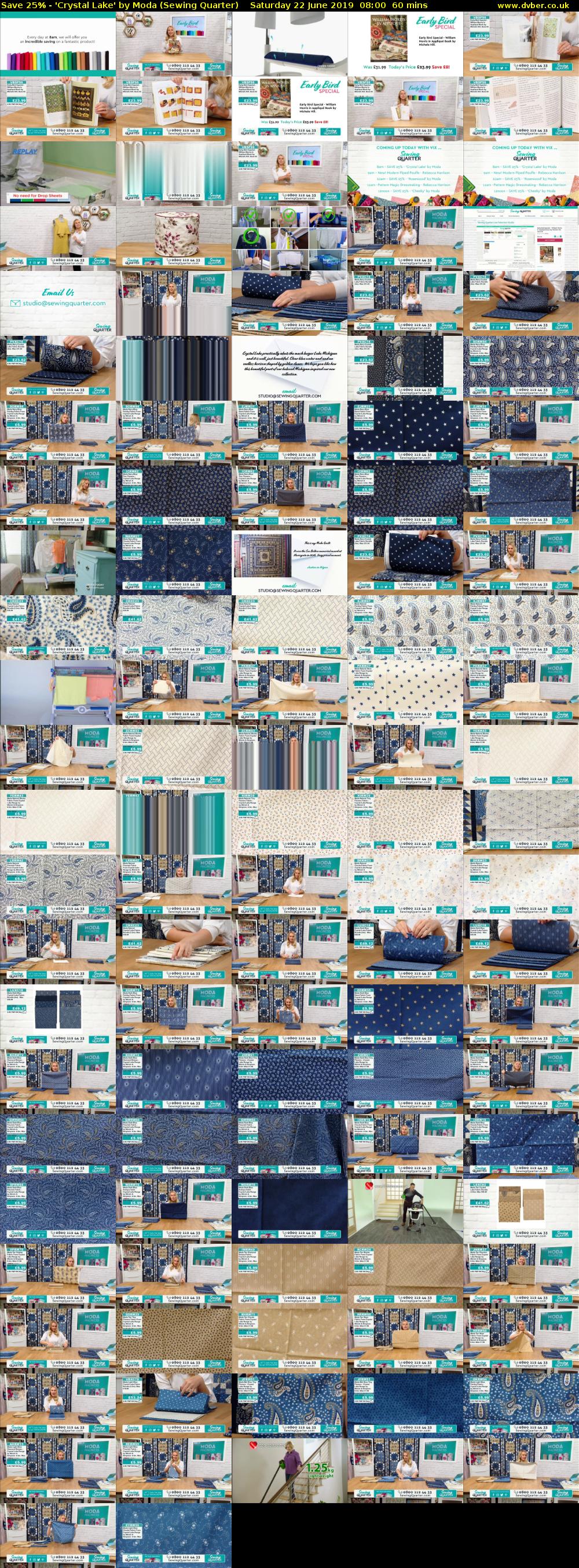 Save 25% - 'Crystal Lake' by Moda (Sewing Quarter) Saturday 22 June 2019 08:00 - 09:00