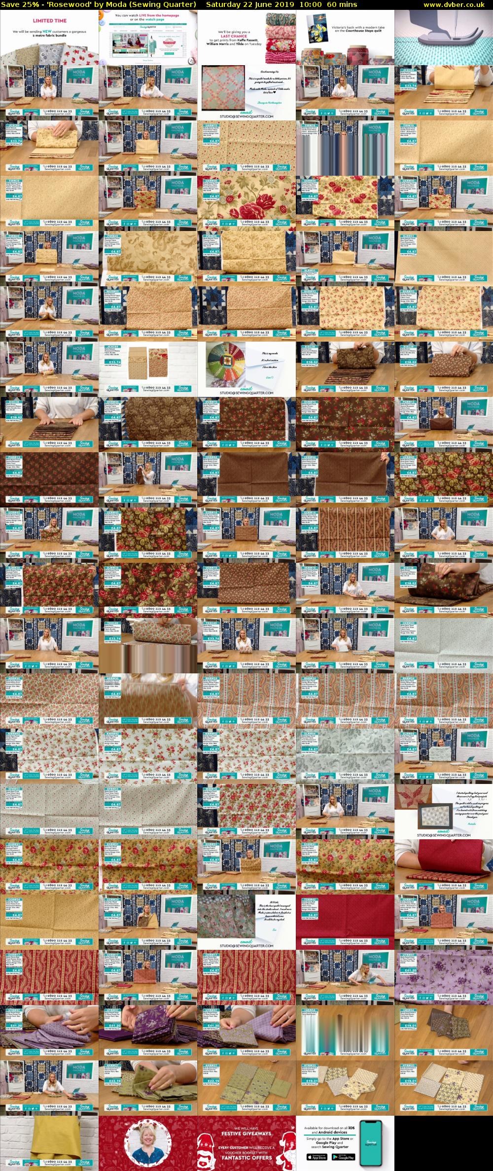 Save 25% - 'Rosewood' by Moda (Sewing Quarter) Saturday 22 June 2019 10:00 - 11:00