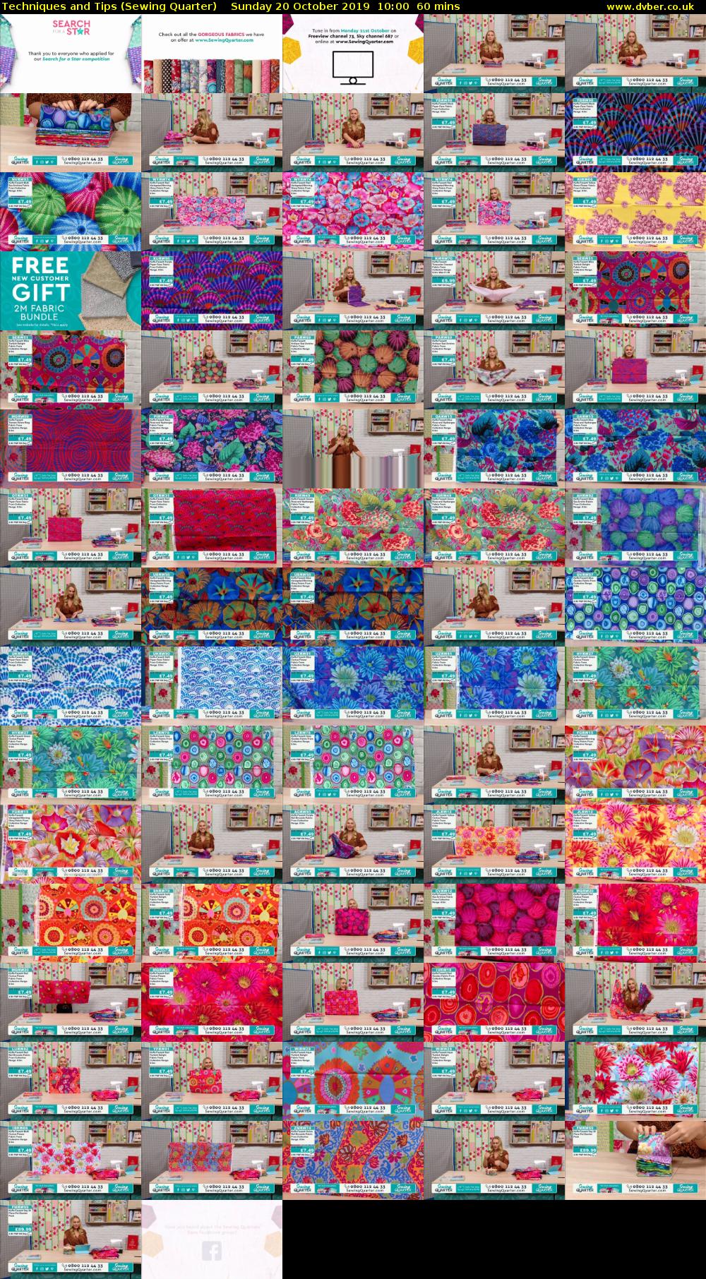Techniques and Tips (Sewing Quarter) Sunday 20 October 2019 10:00 - 11:00