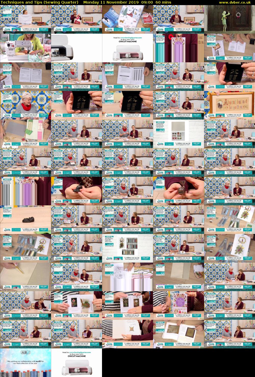 Techniques and Tips (Sewing Quarter) Monday 11 November 2019 09:00 - 10:00
