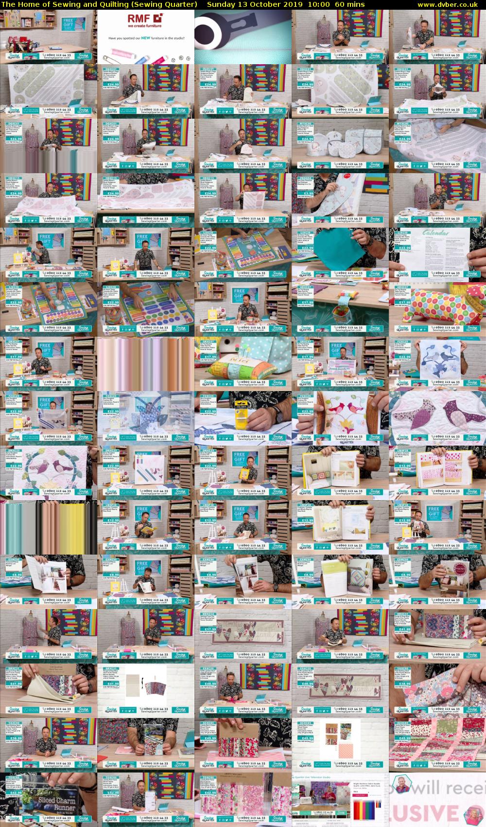 The Home of Sewing and Quilting (Sewing Quarter) Sunday 13 October 2019 10:00 - 11:00