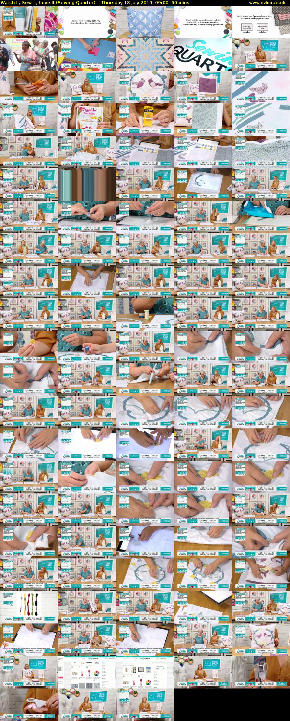 Watch It, Sew It, Love It (Sewing Quarter) Thursday 18 July 2019 09:00 - 10:00