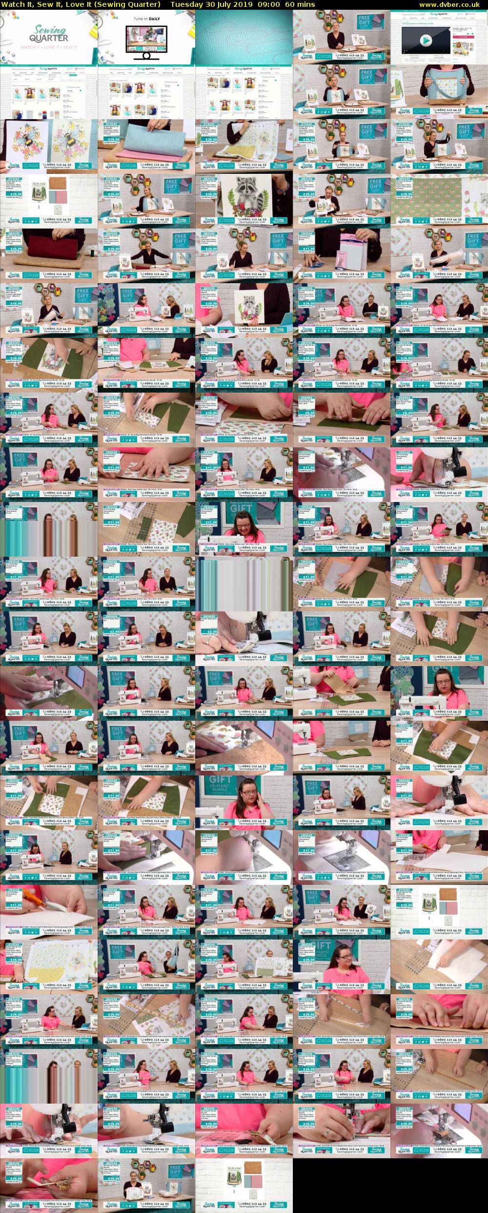 Watch It, Sew It, Love It (Sewing Quarter) Tuesday 30 July 2019 09:00 - 10:00