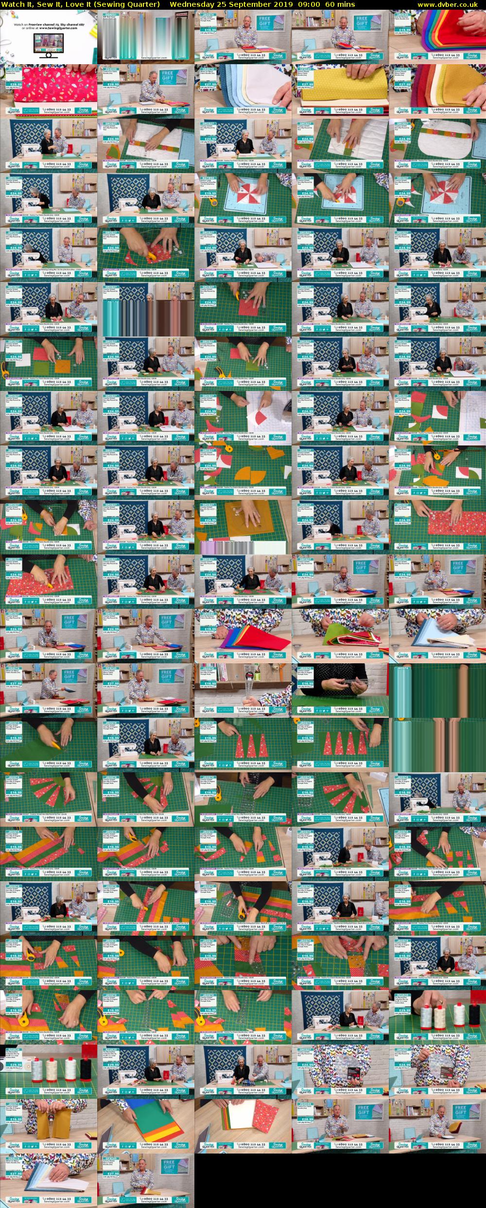 Watch It, Sew It, Love It (Sewing Quarter) Wednesday 25 September 2019 09:00 - 10:00
