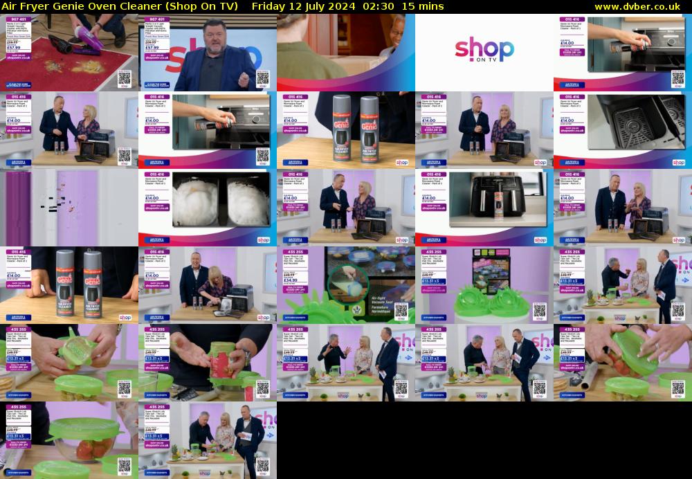 Air Fryer Genie Oven Cleaner (Shop On TV) Friday 12 July 2024 02:30 - 02:45