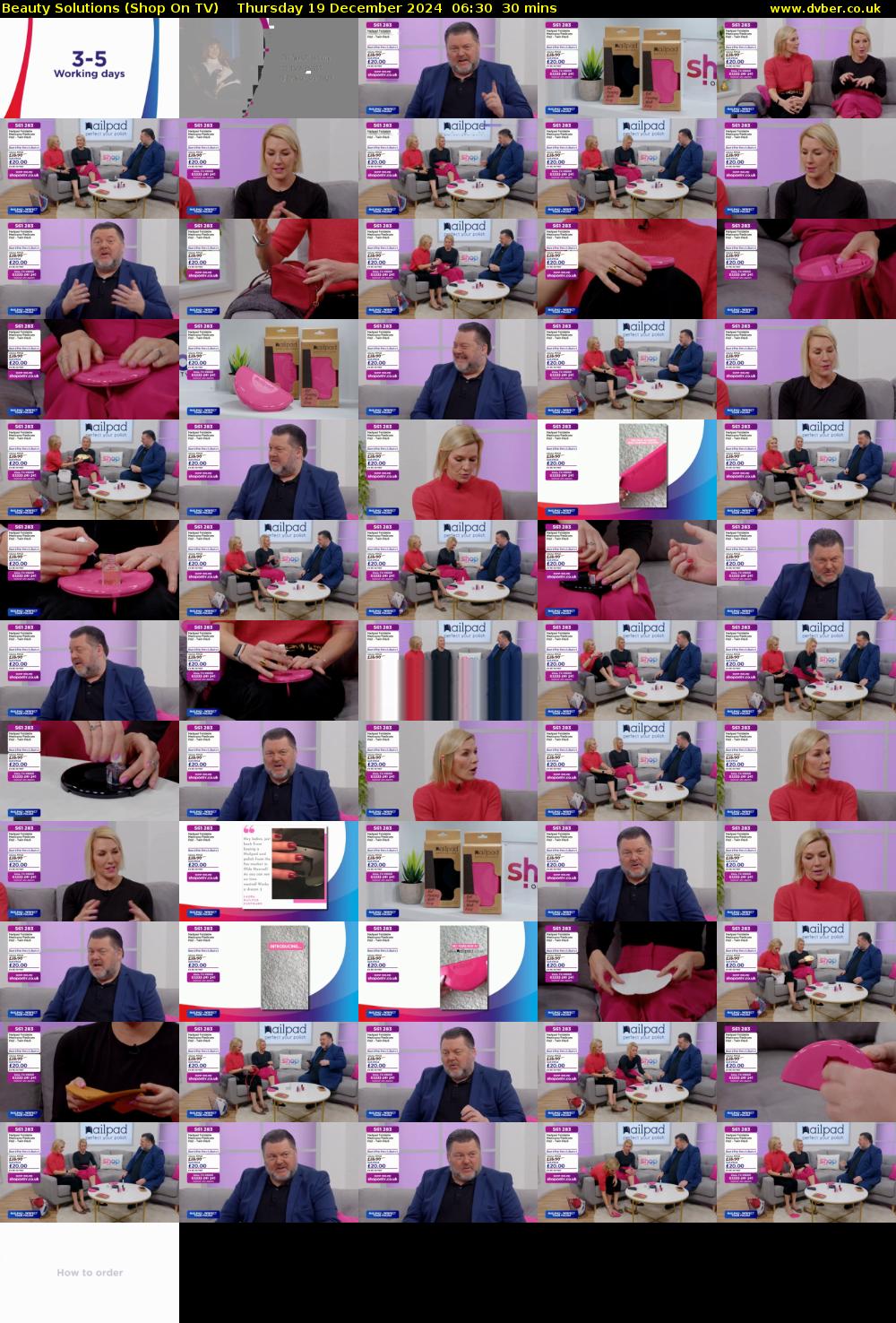 Beauty Solutions (Shop On TV) Thursday 19 December 2024 06:30 - 07:00