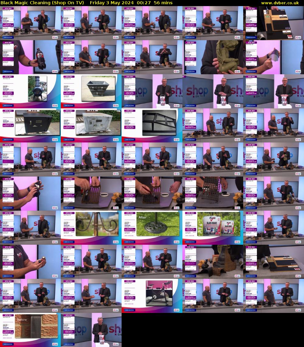 Black Magic Cleaning (Shop On TV) Friday 3 May 2024 00:27 - 01:23
