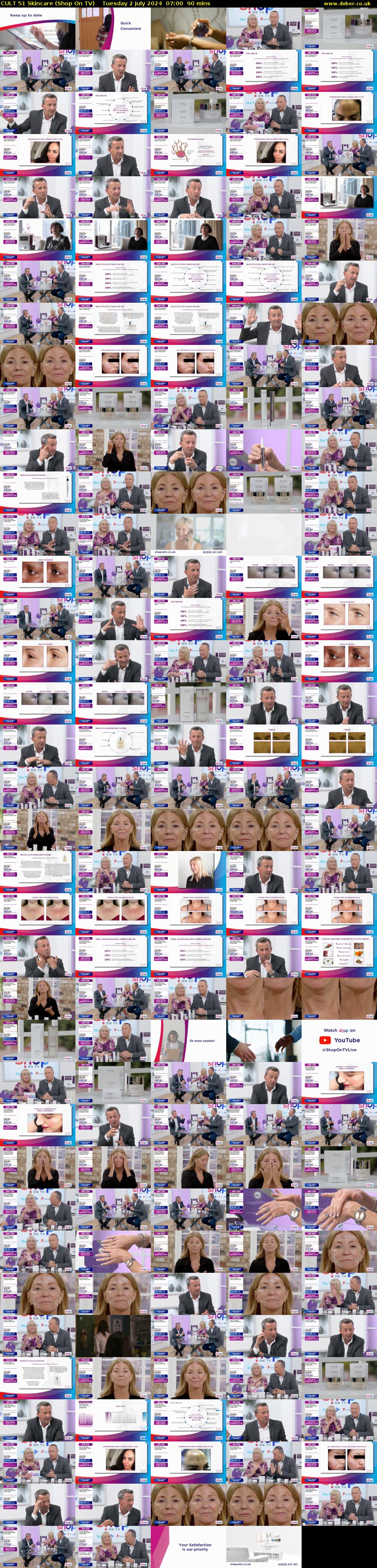 CULT 51 Skincare (Shop On TV) Tuesday 2 July 2024 07:00 - 08:30