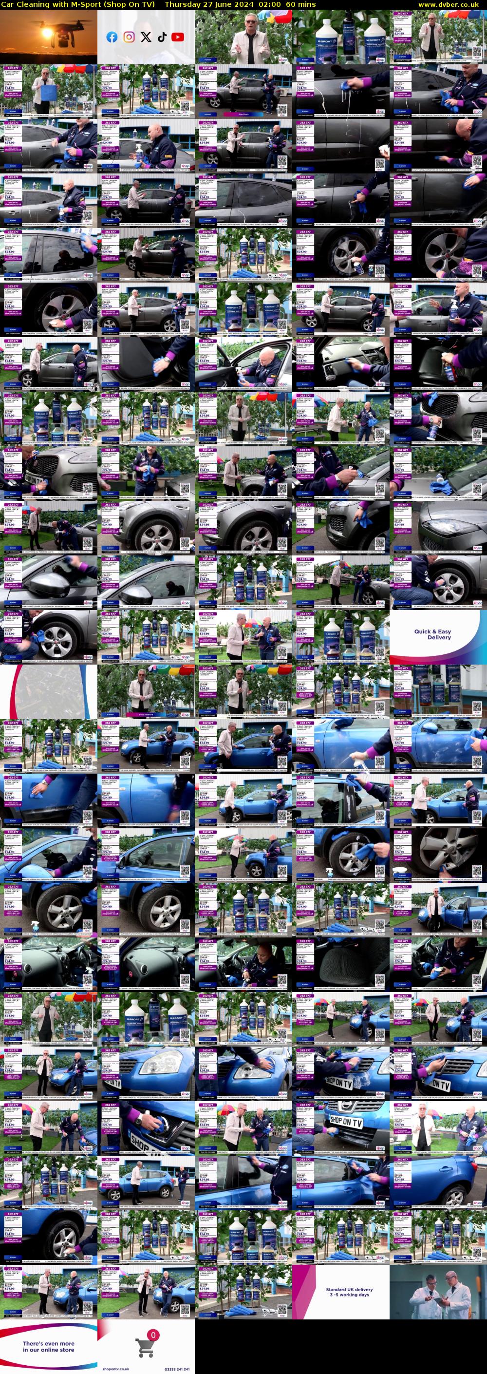 Car Cleaning with M-Sport (Shop On TV) Thursday 27 June 2024 02:00 - 03:00