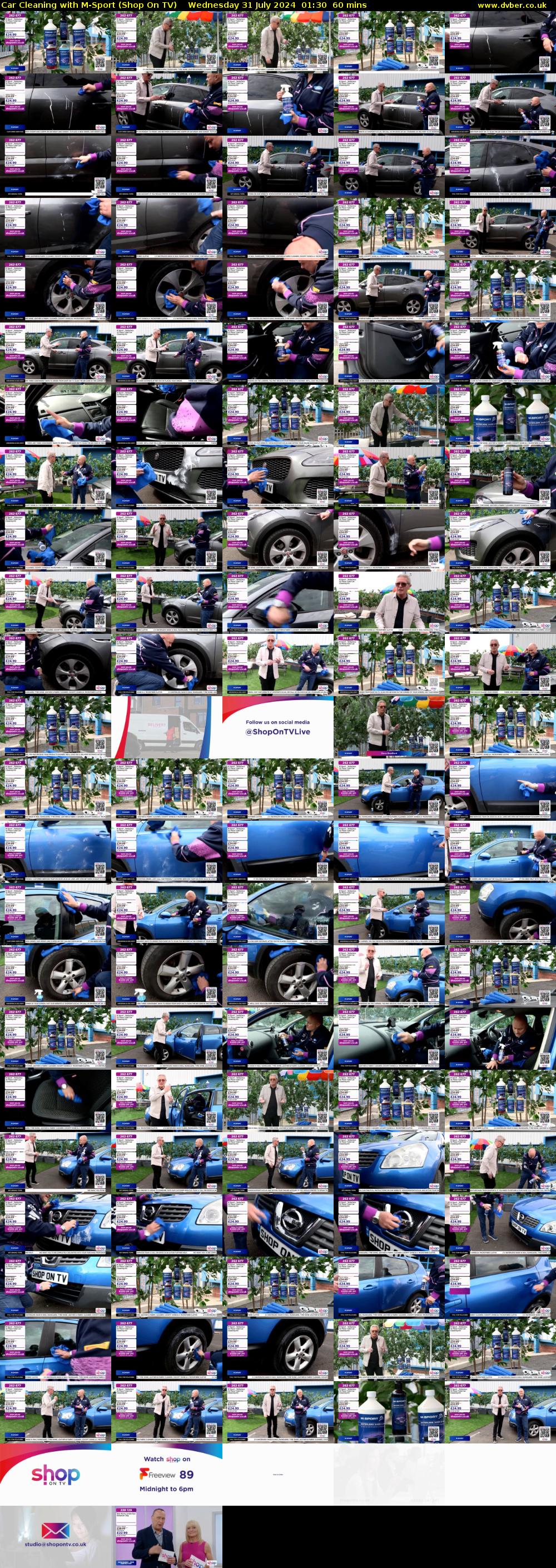 Car Cleaning with M-Sport (Shop On TV) Wednesday 31 July 2024 01:30 - 02:30