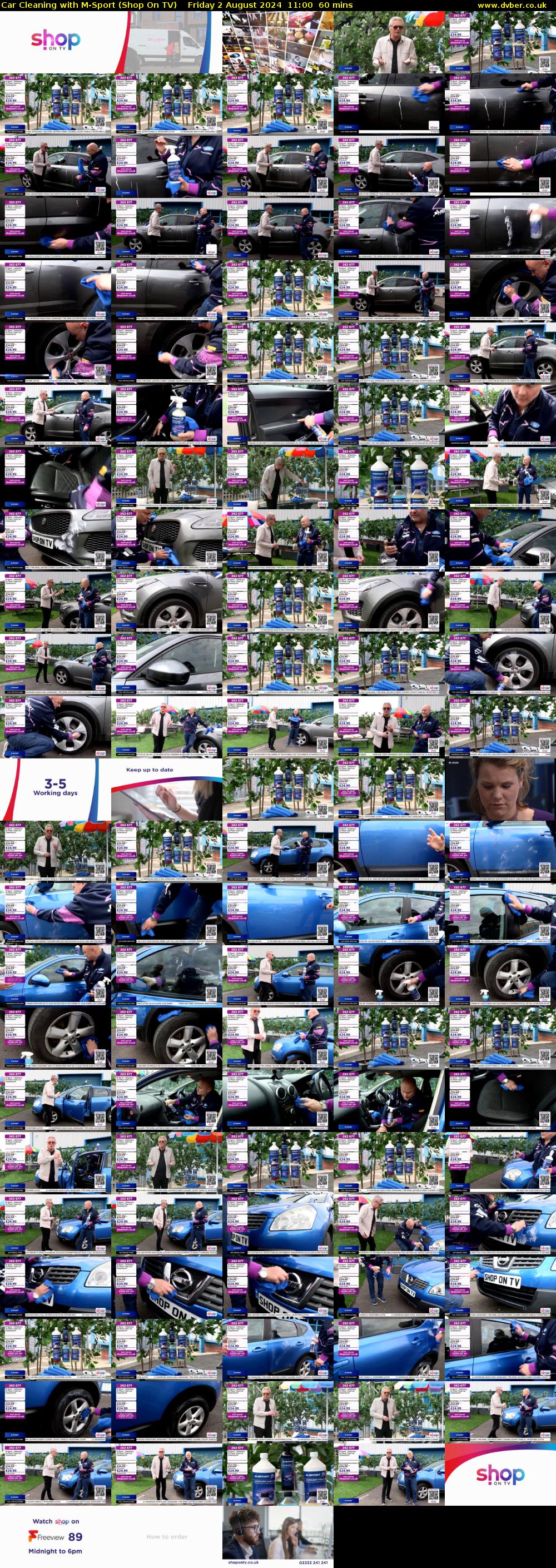 Car Cleaning with M-Sport (Shop On TV) Friday 2 August 2024 11:00 - 12:00