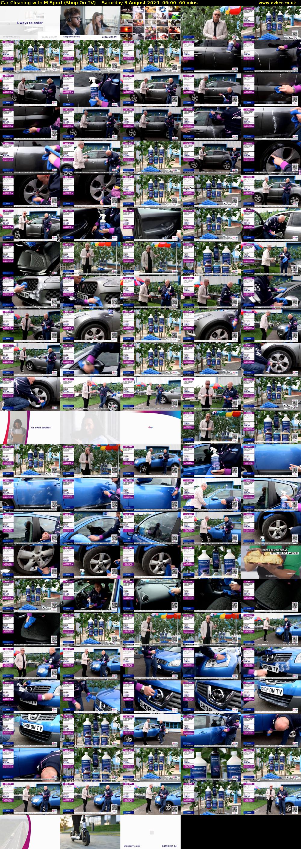 Car Cleaning with M-Sport (Shop On TV) Saturday 3 August 2024 06:00 - 07:00