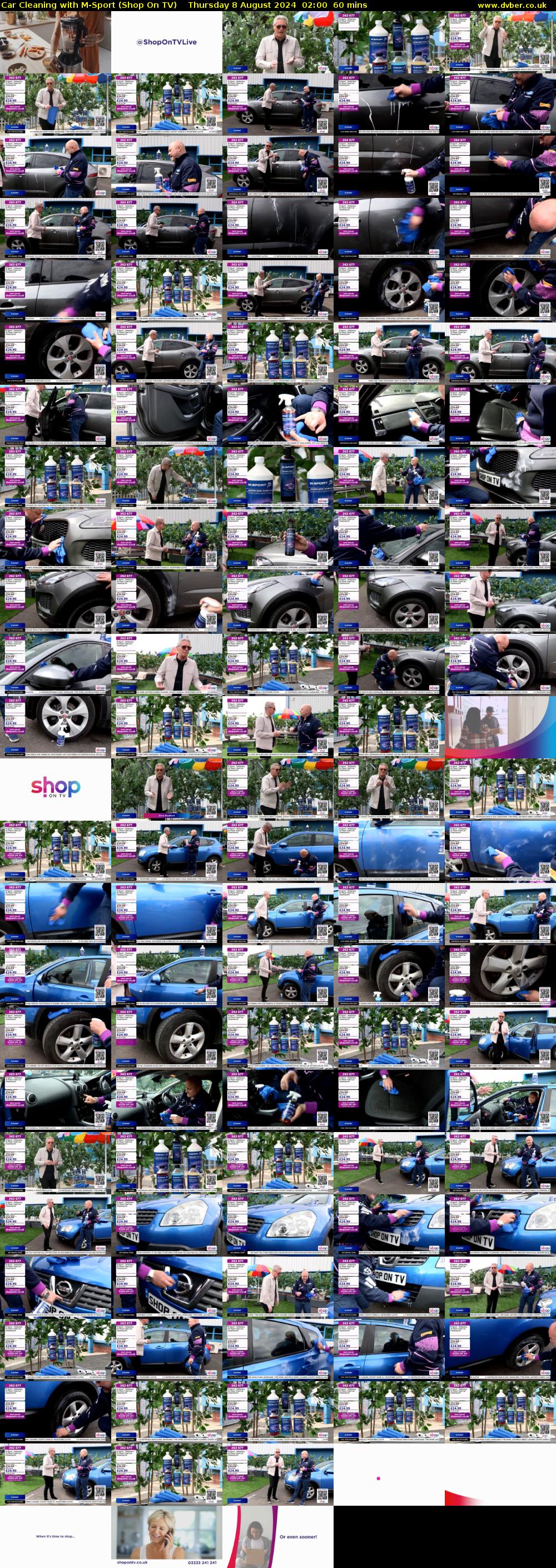 Car Cleaning with M-Sport (Shop On TV) Thursday 8 August 2024 02:00 - 03:00