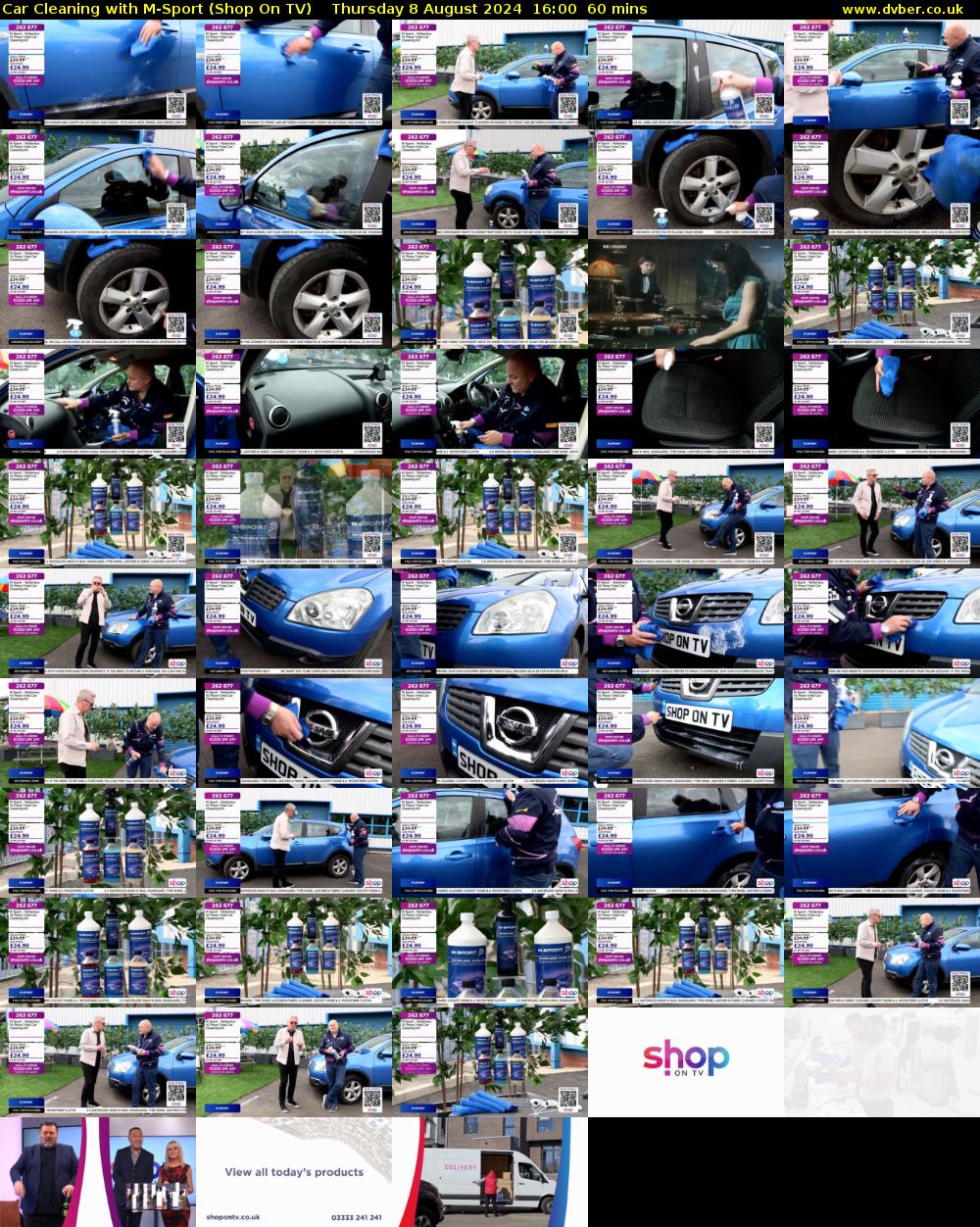 Car Cleaning with M-Sport (Shop On TV) Thursday 8 August 2024 16:00 - 17:00