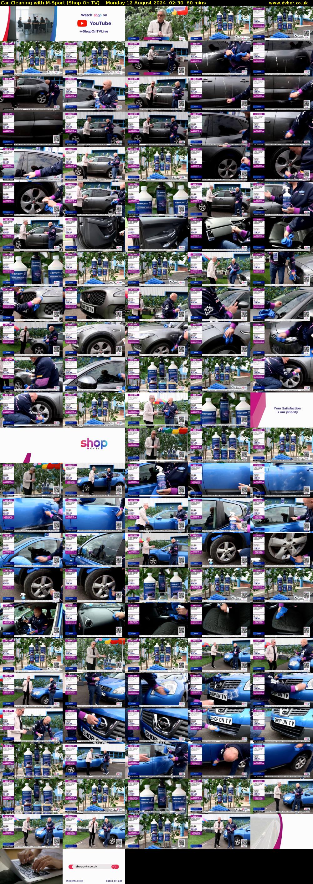 Car Cleaning with M-Sport (Shop On TV) Monday 12 August 2024 02:30 - 03:30
