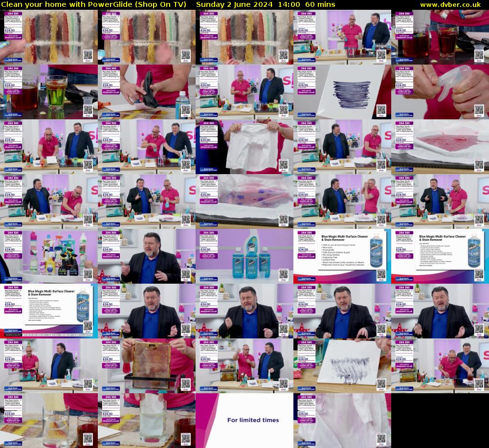 Clean your home with PowerGlide (Shop On TV) Sunday 2 June 2024 14:00 - 15:00