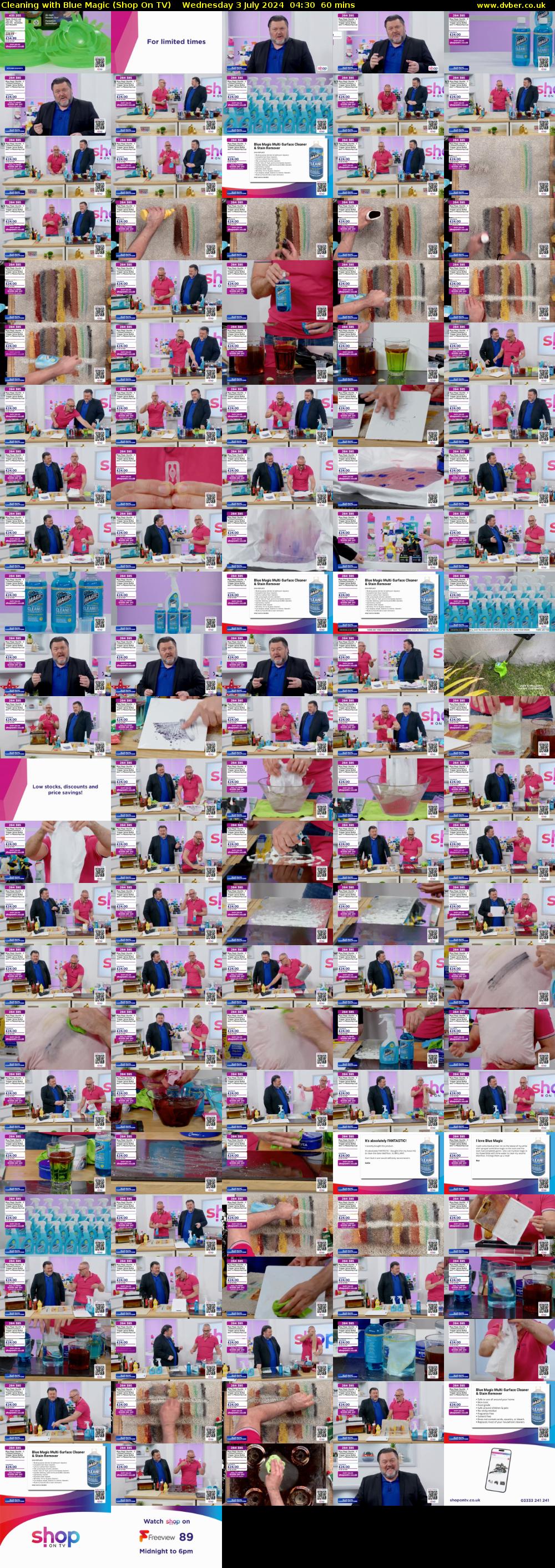 Cleaning with Blue Magic (Shop On TV) Wednesday 3 July 2024 04:30 - 05:30