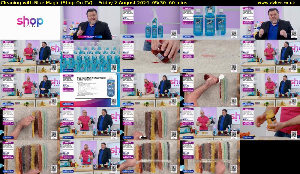 Cleaning with Blue Magic (Shop On TV) Friday 2 August 2024 05:30 - 06:30