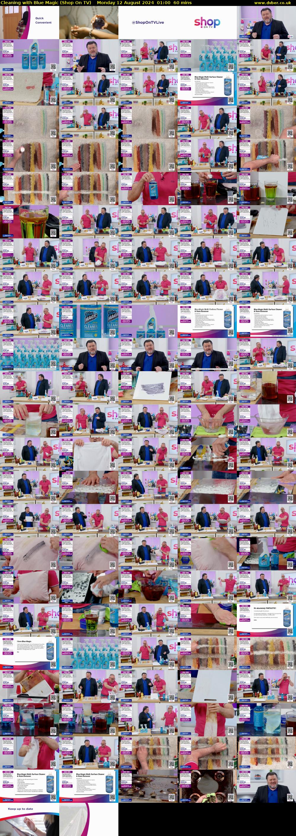 Cleaning with Blue Magic (Shop On TV) Monday 12 August 2024 01:00 - 02:00