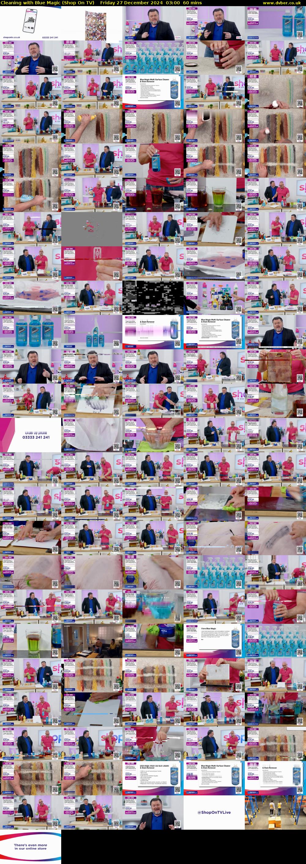 Cleaning with Blue Magic (Shop On TV) Friday 27 December 2024 03:00 - 04:00