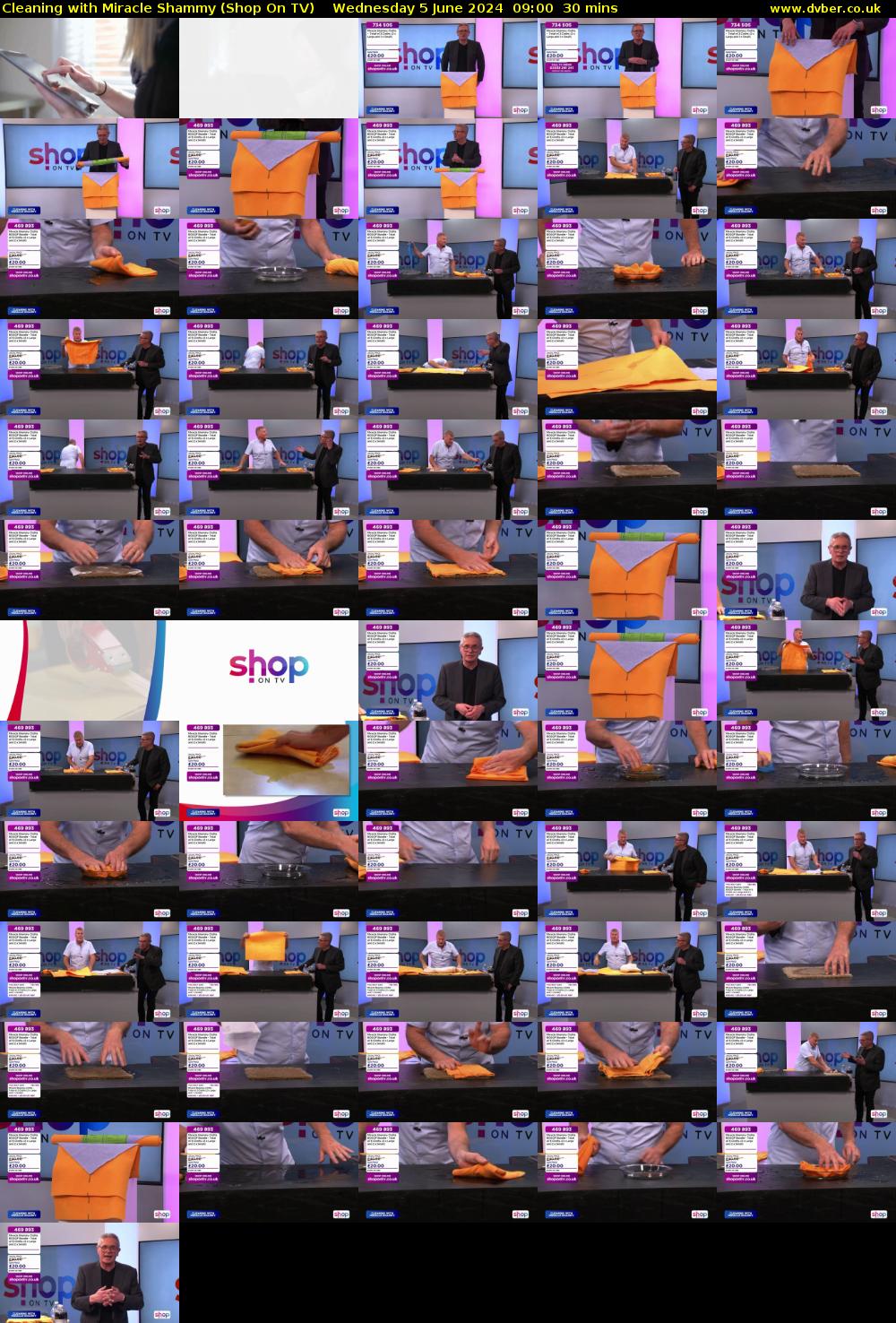 Cleaning with Miracle Shammy (Shop On TV) Wednesday 5 June 2024 09:00 - 09:30
