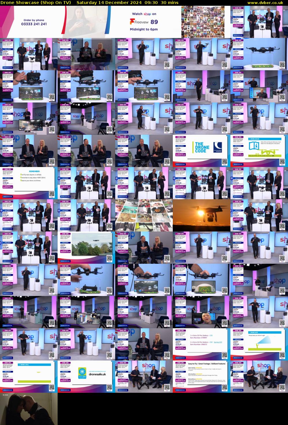 Drone Showcase (Shop On TV) Saturday 14 December 2024 09:30 - 10:00