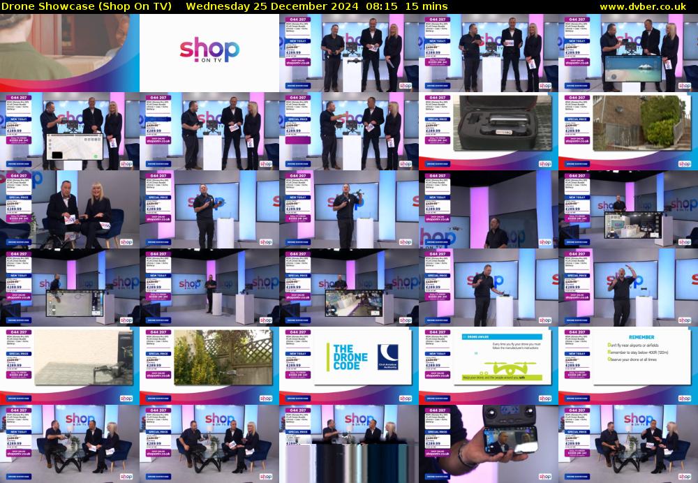 Drone Showcase (Shop On TV) Wednesday 25 December 2024 08:15 - 08:30