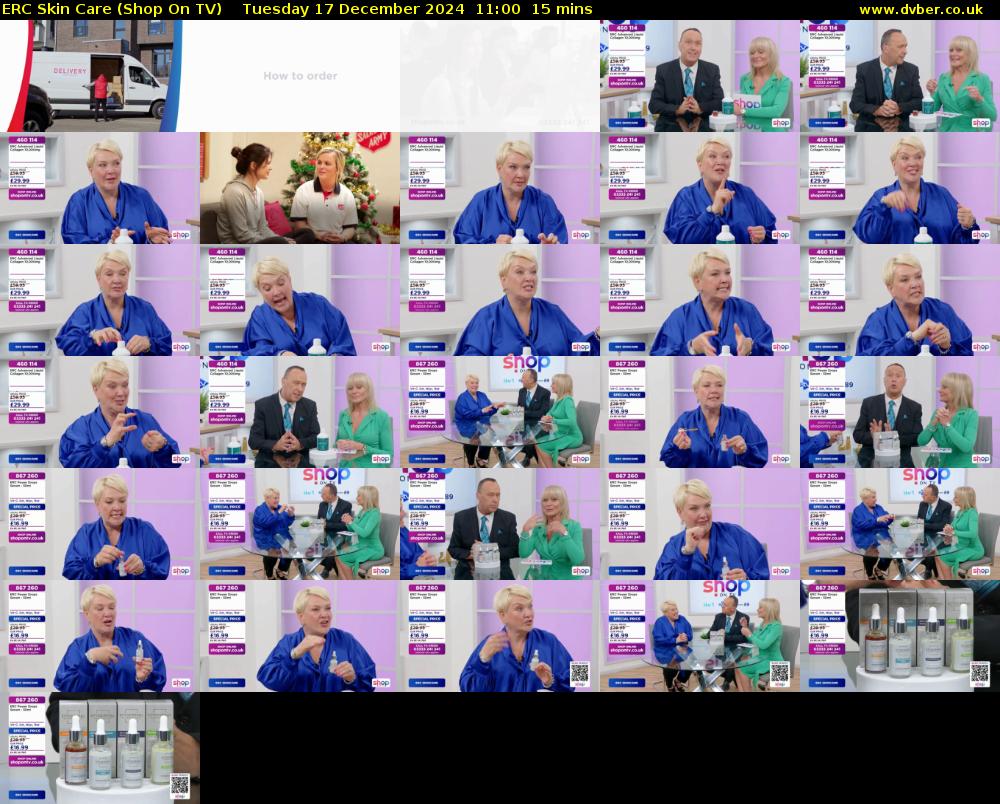 ERC Skin Care (Shop On TV) Tuesday 17 December 2024 11:00 - 11:15