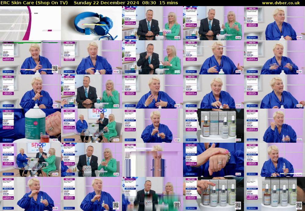 ERC Skin Care (Shop On TV) Sunday 22 December 2024 08:30 - 08:45