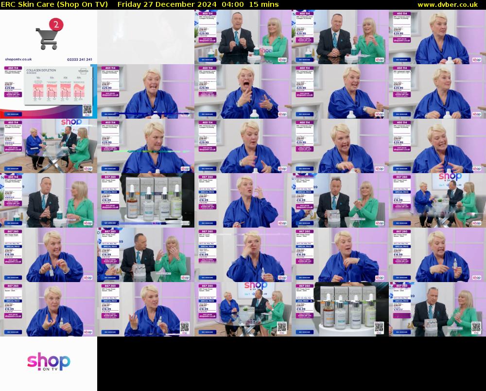 ERC Skin Care (Shop On TV) Friday 27 December 2024 04:00 - 04:15