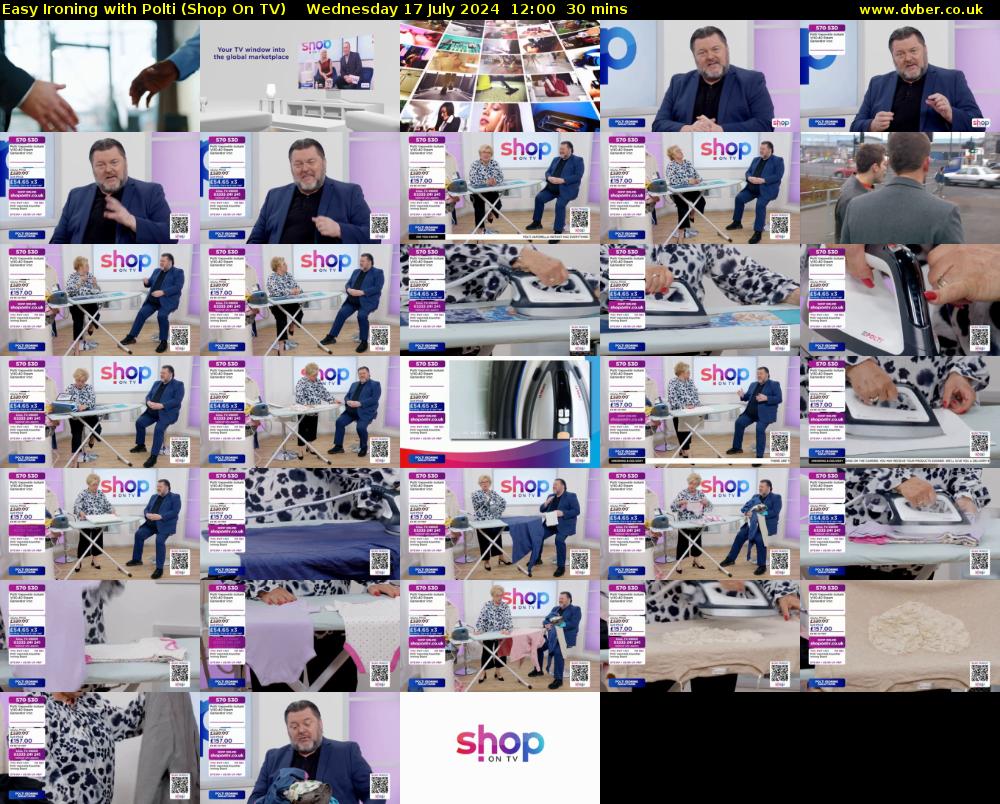 Easy Ironing with Polti (Shop On TV) Wednesday 17 July 2024 12:00 - 12:30