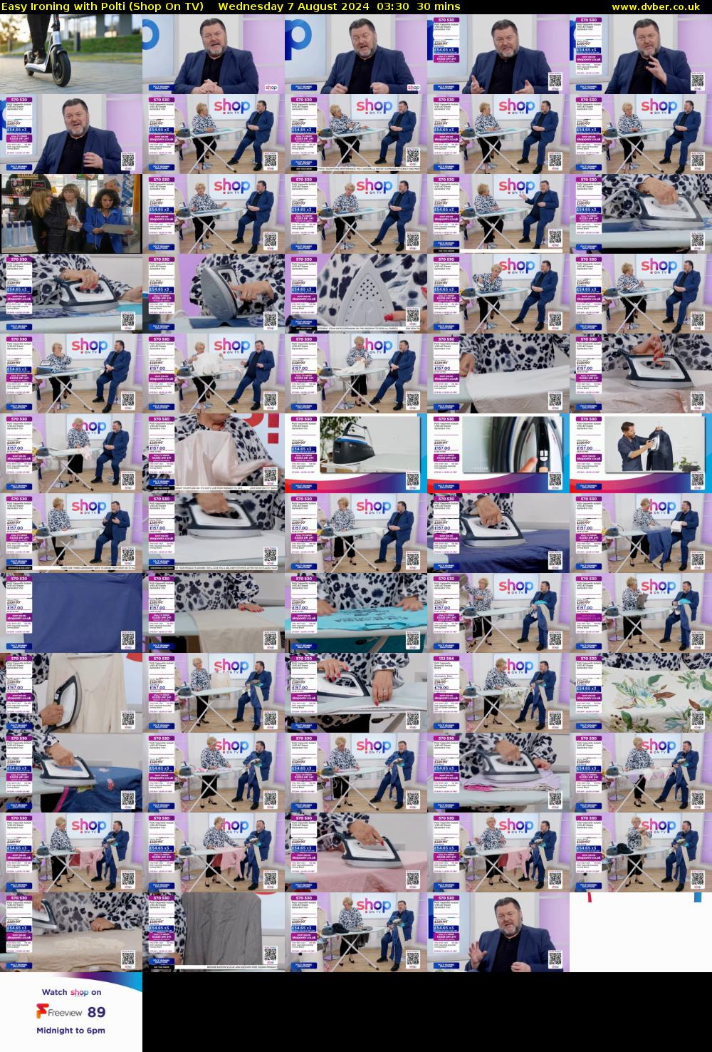 Easy Ironing with Polti (Shop On TV) Wednesday 7 August 2024 03:30 - 04:00