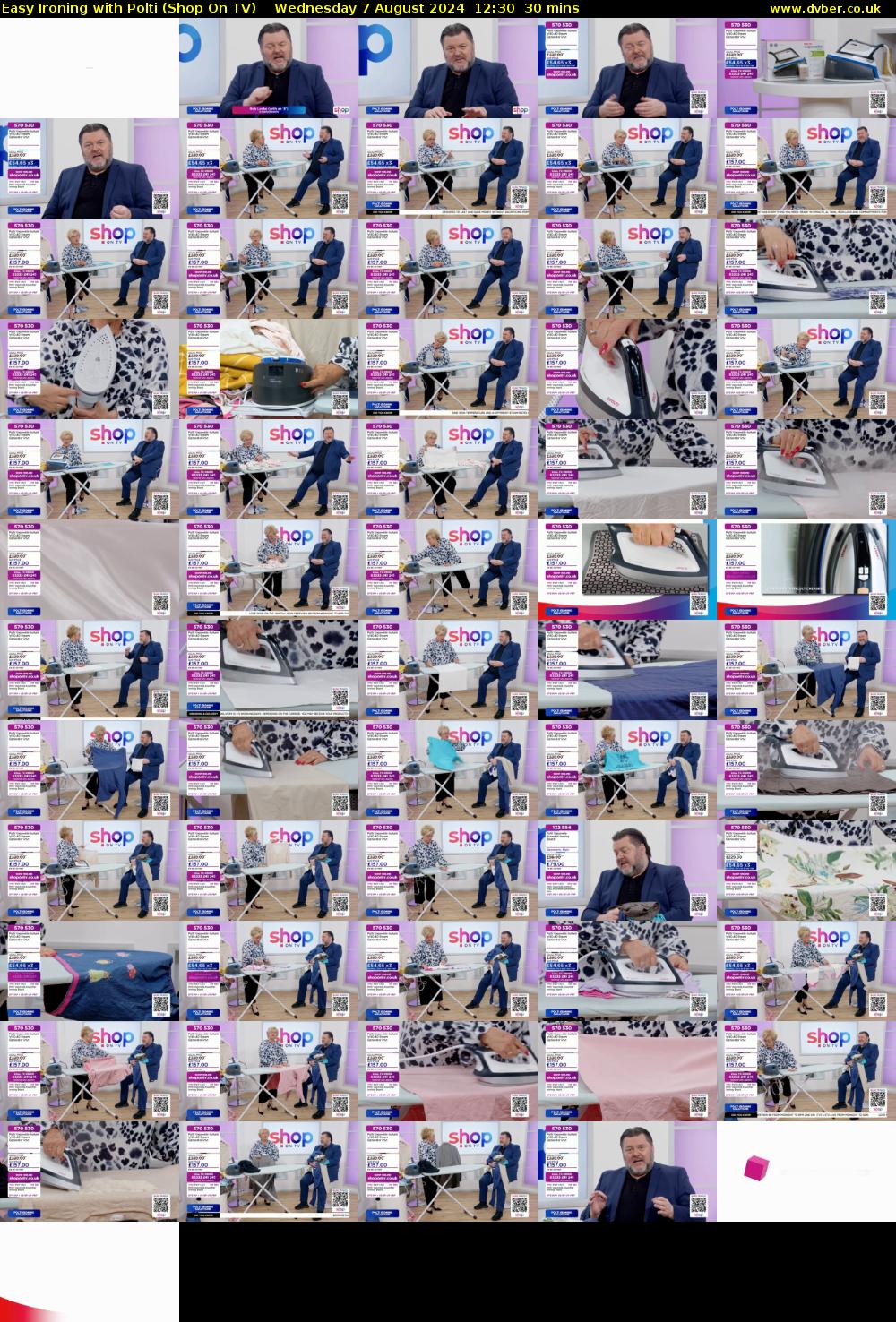 Easy Ironing with Polti (Shop On TV) Wednesday 7 August 2024 12:30 - 13:00
