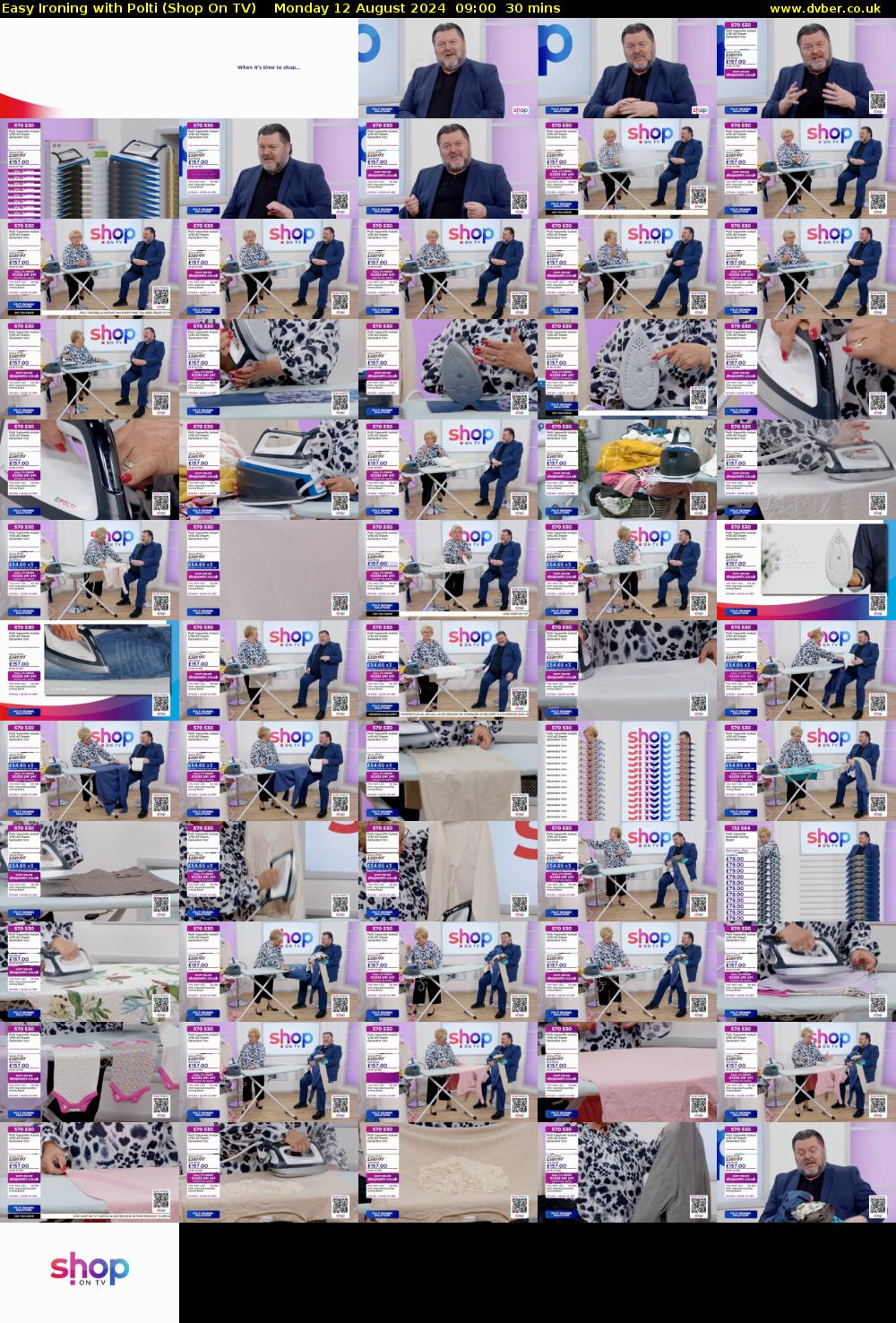 Easy Ironing with Polti (Shop On TV) Monday 12 August 2024 09:00 - 09:30