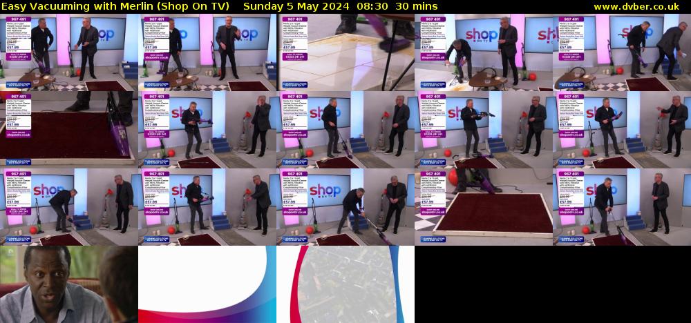 Easy Vacuuming with Merlin (Shop On TV) Sunday 5 May 2024 08:30 - 09:00