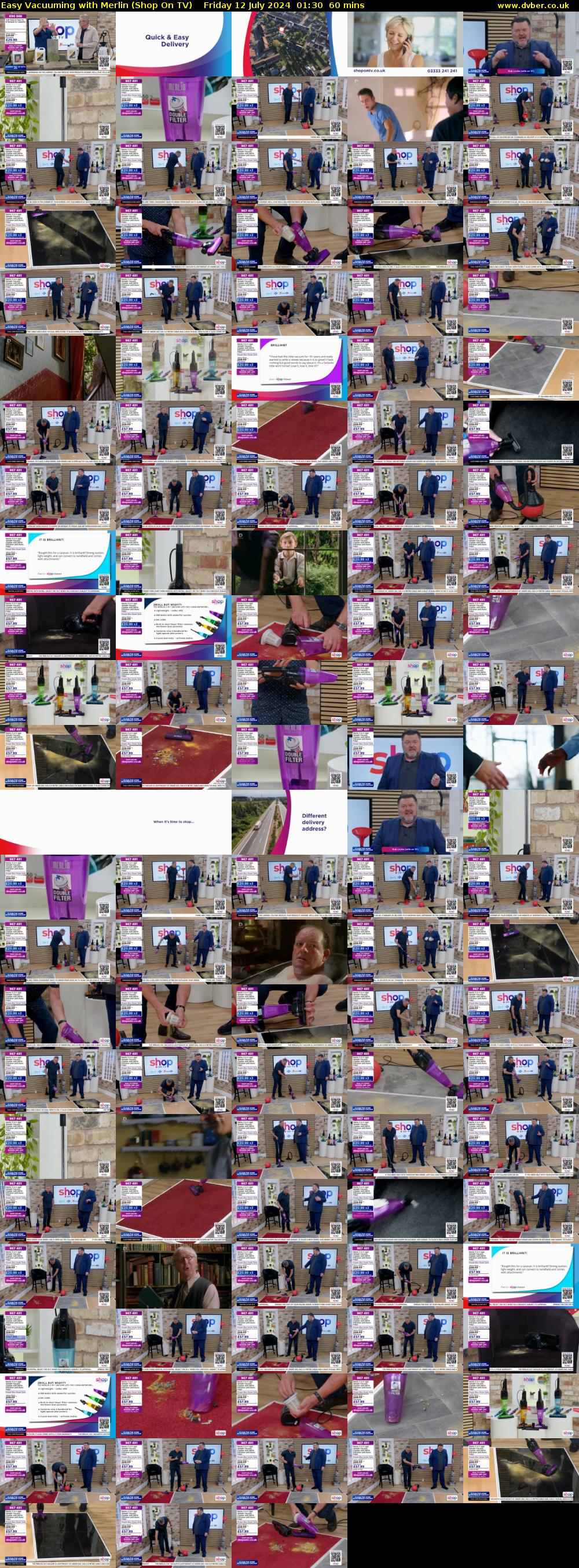 Easy Vacuuming with Merlin (Shop On TV) Friday 12 July 2024 01:30 - 02:30