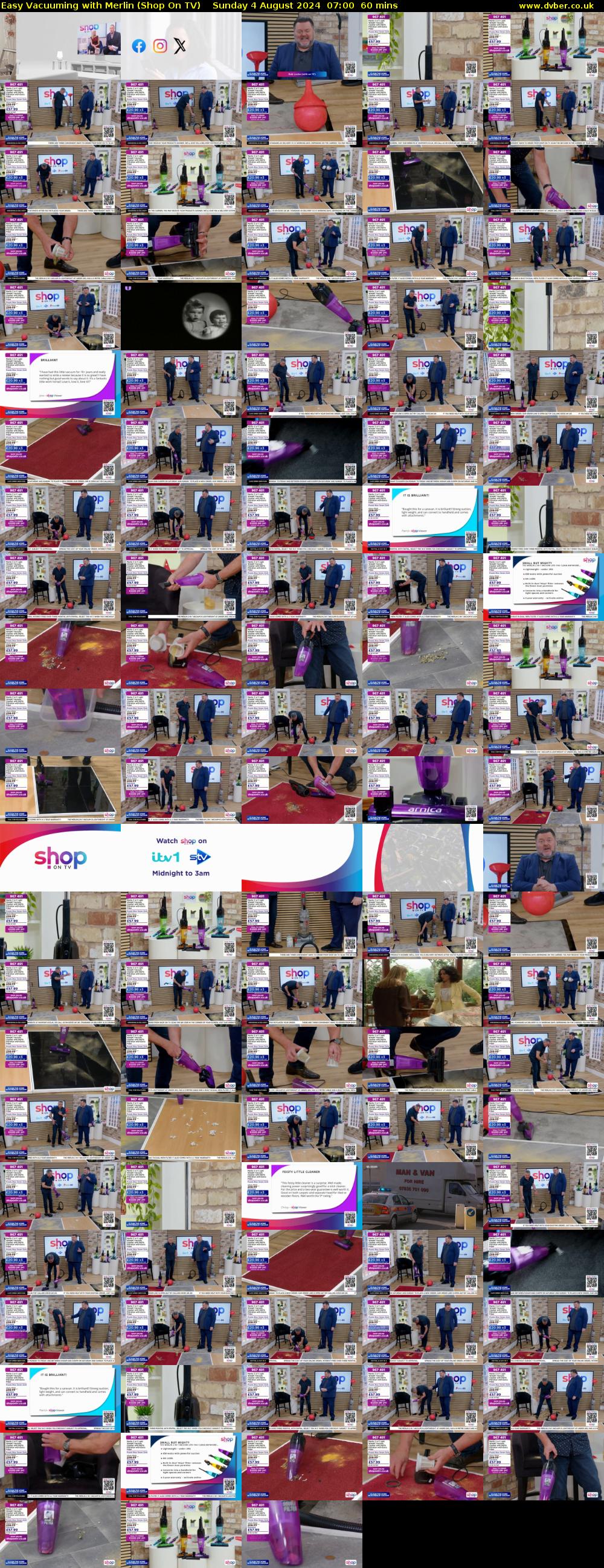 Easy Vacuuming with Merlin (Shop On TV) Sunday 4 August 2024 07:00 - 08:00
