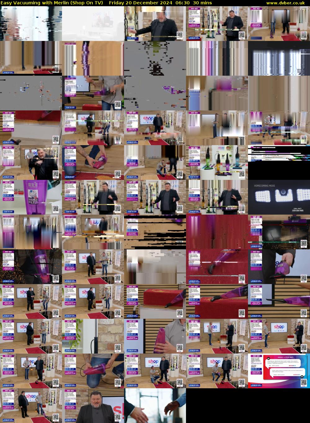 Easy Vacuuming with Merlin (Shop On TV) Friday 20 December 2024 06:30 - 07:00