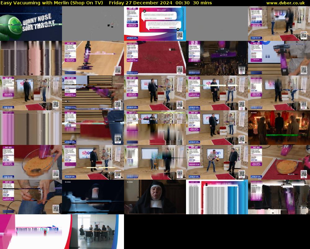 Easy Vacuuming with Merlin (Shop On TV) Friday 27 December 2024 00:30 - 01:00