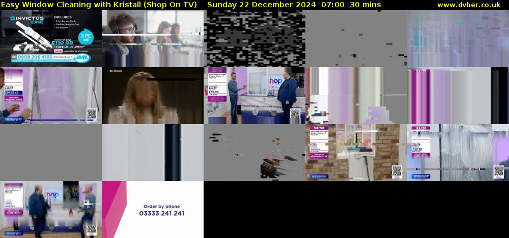 Easy Window Cleaning with Kristall (Shop On TV) Sunday 22 December 2024 07:00 - 07:30