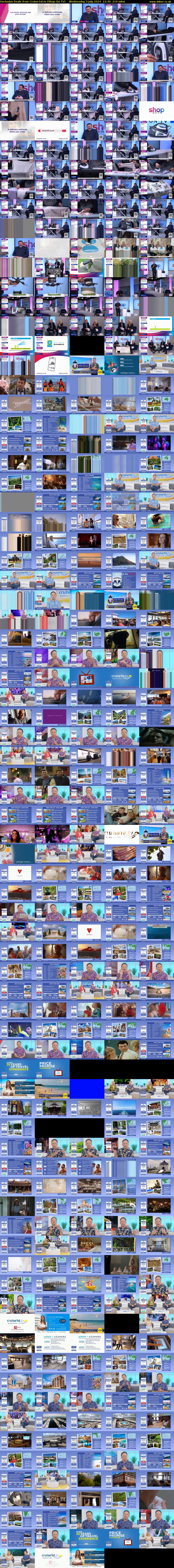 Exclusive Deals from Cruise1st.tv (Shop On TV) Wednesday 3 July 2024 12:30 - 16:00