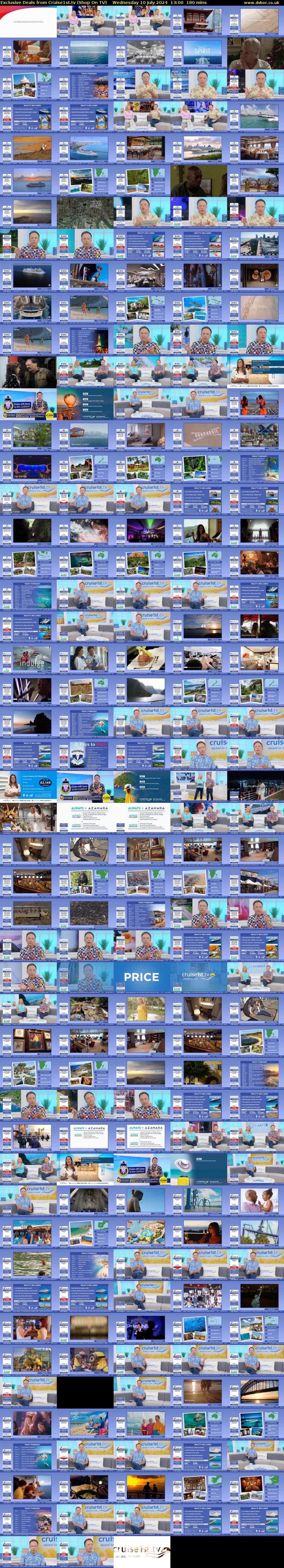 Exclusive Deals from Cruise1st.tv (Shop On TV) Wednesday 10 July 2024 13:00 - 16:00