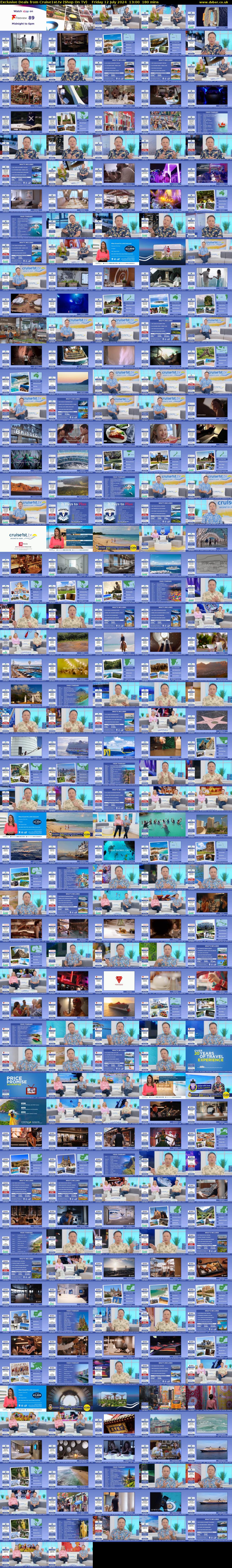 Exclusive Deals from Cruise1st.tv (Shop On TV) Friday 12 July 2024 13:00 - 16:00