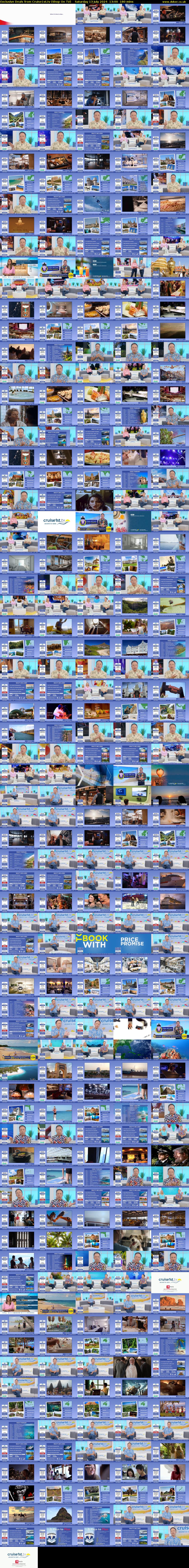 Exclusive Deals from Cruise1st.tv (Shop On TV) Saturday 13 July 2024 13:00 - 16:00